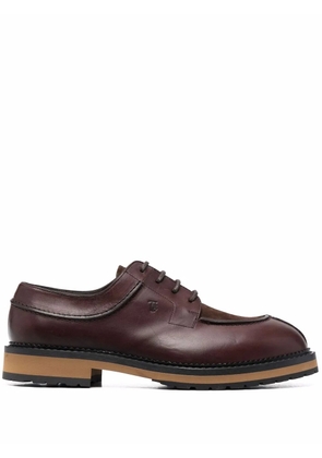 Tod's leather lace-up oxford shoes - Brown
