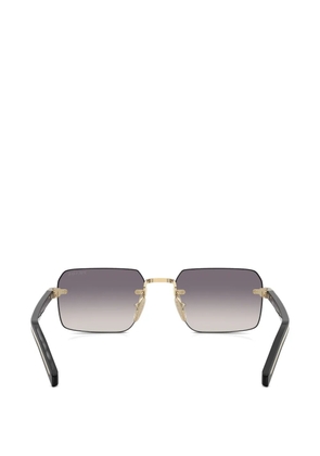 Prada Eyewear rectangle-frame sunglasses - Gold
