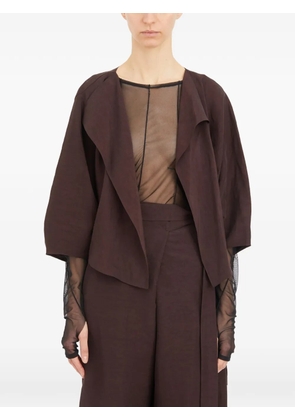Cortana open-front jacket - Brown