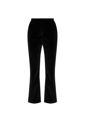 La DoubleJ flasred-leg cotton trousers - Black