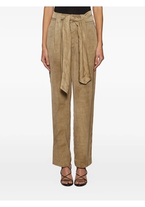 DONDUP belted trousers - Neutrals