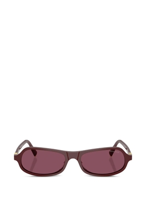 Miu Miu Eyewear geometric-frame sunglasses - Brown