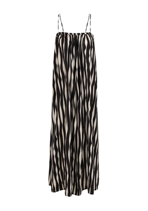 Lenny Niemeyer wave-print midi dress - Black