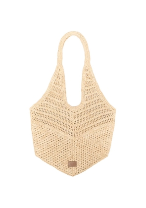 Maje 226 Stephan crocheted shoulderbag - Neutrals