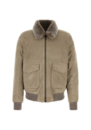 Moorer Antenore leather jacket - Neutrals