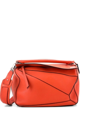Loewe Pre-Owned Puzzle Bag Leather Medium shoulder bag - Orange