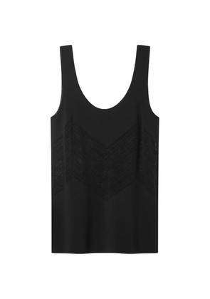 A.EMERY pierced sleeveless vest - Black