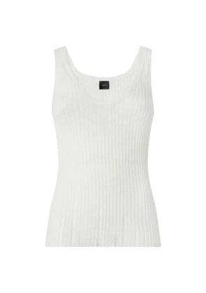 PINKO ribbed sleeveless vest - Neutrals