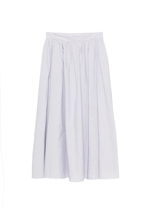 Manuel Ritz striped midi skirt - White