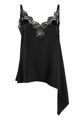 DSQUARED2 chantilly-lace asymmetric top - Black