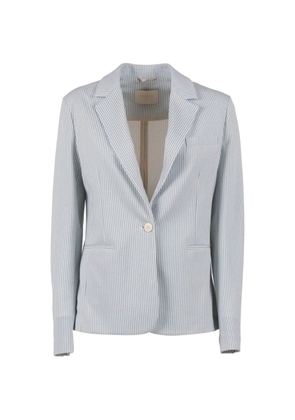 Circolo 1901 striped-pattern blazer - Blue