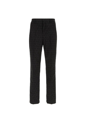 Valentino Garavani patterned trousers - Black