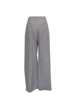 Chloé Vintage 2022 striped wide leg trousers - Grey