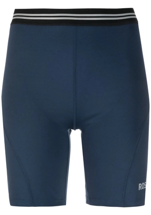 Rossignol logo-print biker shorts - Blue