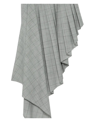 Monse asymmetric pleated midi skirt - Grey