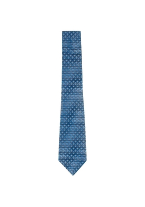 Zegna patterned tie - Blue
