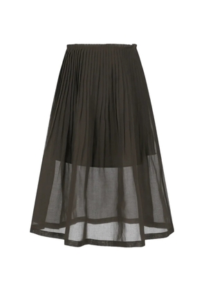 Amomento pleated midi skirt - Brown