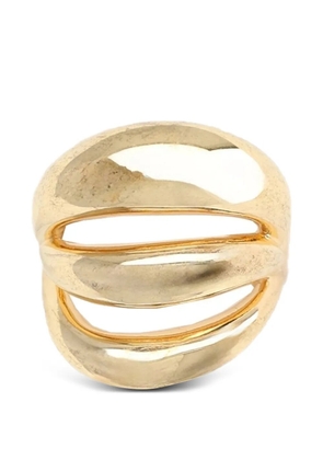 Panconesi Triptych Blow Up cut-out ring - Gold