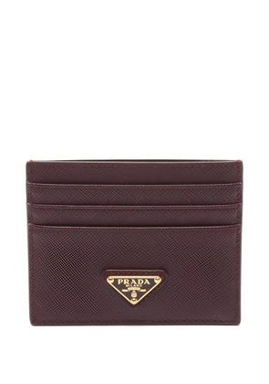 Prada Pre-Owned Triang leather card case - Red