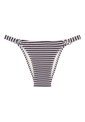 Lenny Niemeyer striped ring-detail bikini bottom - Blue