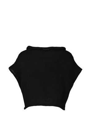 Louiza Babouryan short-sleeve sweater - Black