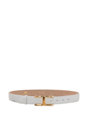 Elisabetta Franchi logo buckle belt - Grey