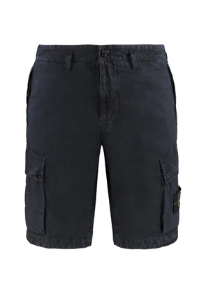 Stone Island Compass-patch cargo shorts - Blue
