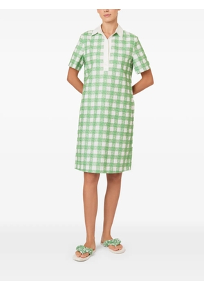 Rosie Assoulin embroidered gingham short dress - Green