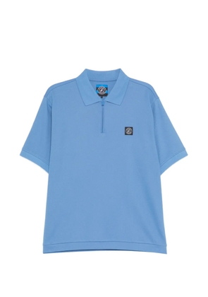 SPORT b. by agnès b. logo-patch polo shirt - Blue