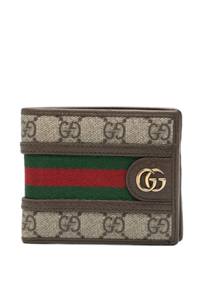 Gucci Pre-Owned Ophidia canvas bi-fold wallet - Neutrals