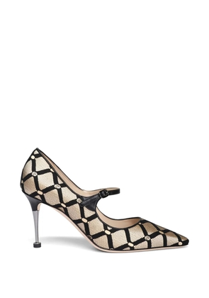 Manolo Blahnik Aleka patterned pumps - Black