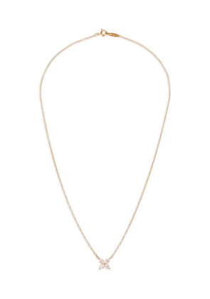 Tiffany & Co. Pre-Owned small Victoria diamond butterfly necklace - Gold