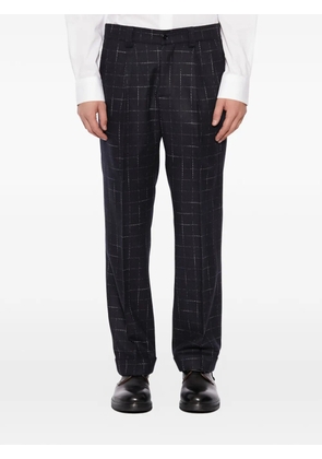 Daniele Alessandrini checked trousers - Blue