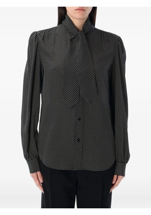 Saint Laurent polka dot shirt - Black