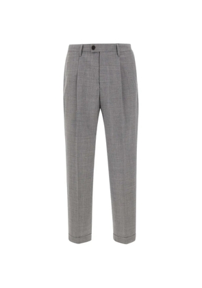 DEVORE pleated cuffed trousers - Grey
