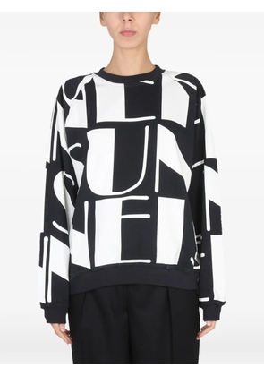 Sunnei logo-print sweatshirt - Black