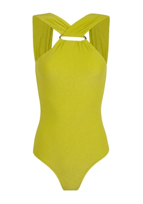 Lenny Niemeyer high-neck ring-detail swimsuit - Green