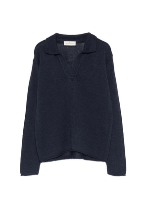 Bruno Manetti V-neck knitted sweater - Blue