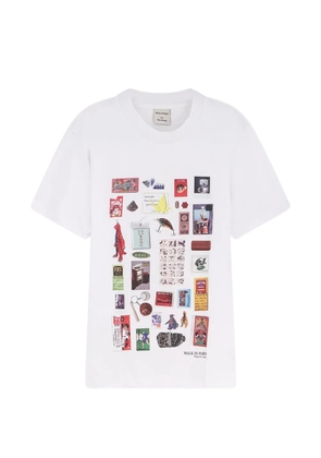 WALK IN PARIS round-neck T-shirt - White