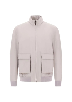 Herno zip-up wool bomber jacket - Neutrals