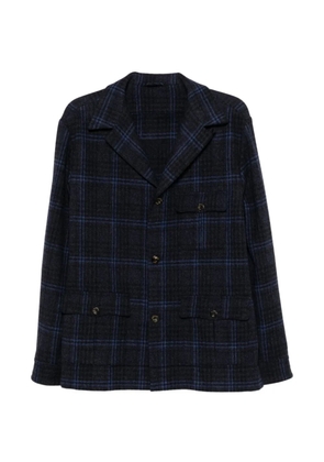 Finamore 1925 Napoli checked wool blazer - Black