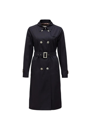 Herno double-breasted belted coat - Blue