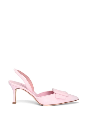 Manolo Blahnik buckle sling sandals - Pink