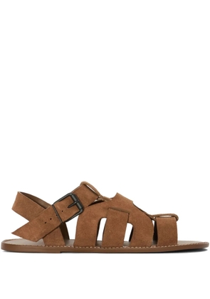 Osklen buckle-fastening strappy sandals - Brown