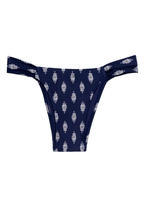 Lenny Niemeyer drape print bikini bottoms - Blue