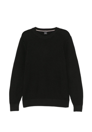 BOSS textured sweater - Black