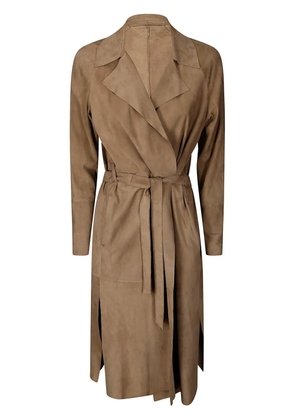 Salvatore Santoro suede coat - Neutrals