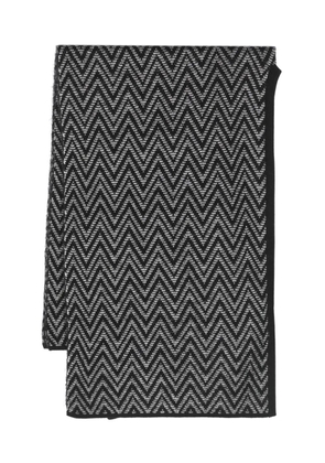 Missoni zig-zag intarsia-knit scarf - Black