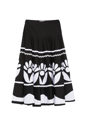 Antik Batik Cadix floral-print maxi skirt - Black