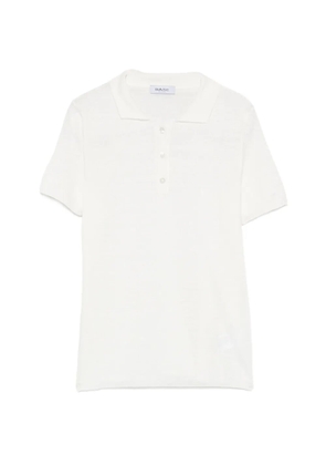 base half-button polo shirt - White